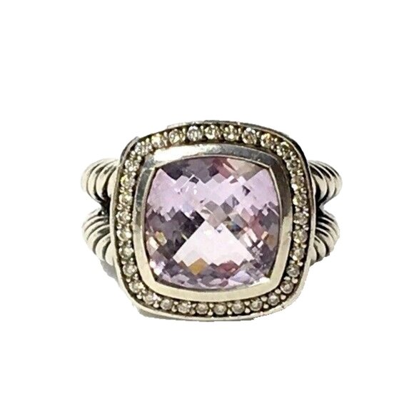 David Yurman Lavender Amethyst Diamond Albion Ring